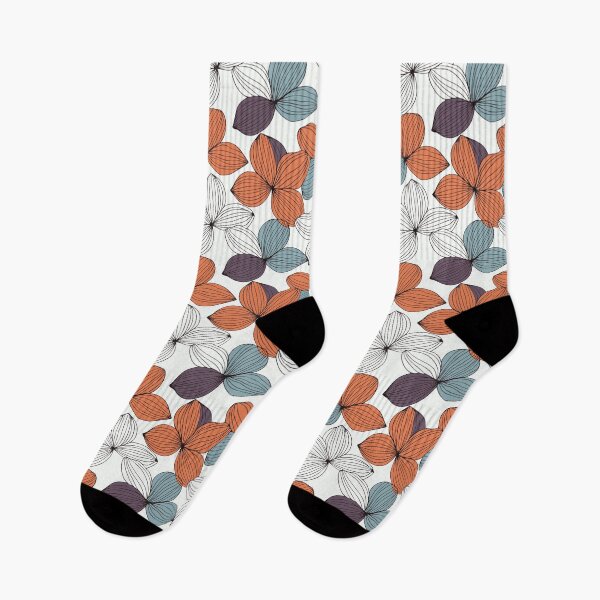 Item preview, hand-drawn flower abstract line pattern designed and sold by ibi2444.