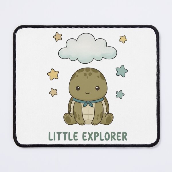 Item preview, Cute Little Explorer Turtle Kawaii Illustration designed and sold by ML-Media.