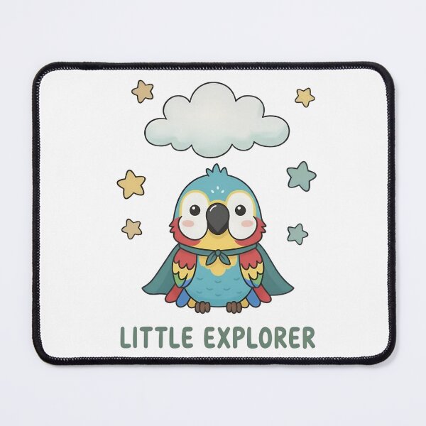 Item preview, Whimsical Little Explorer Parrot Illustration designed and sold by ML-Media.
