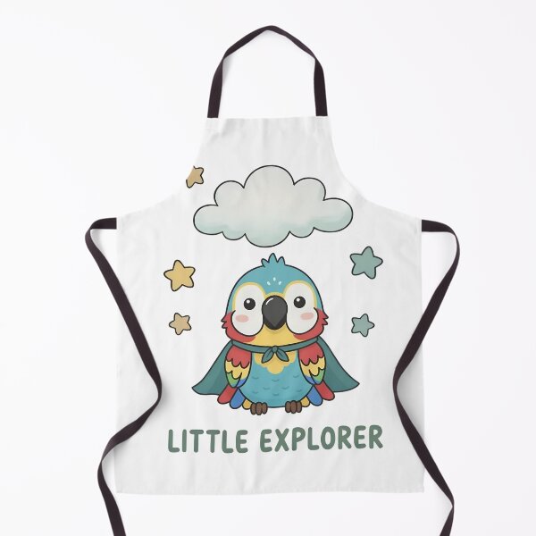 Item preview, Whimsical Little Explorer Parrot Illustration designed and sold by ML-Media.