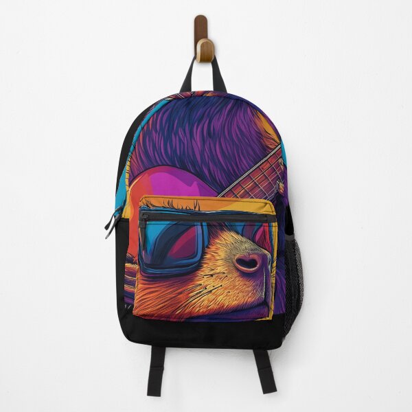 Item preview, Cool Capybara playing guitar and Wearing Sunglasses Drawing designed and sold by gut2000.