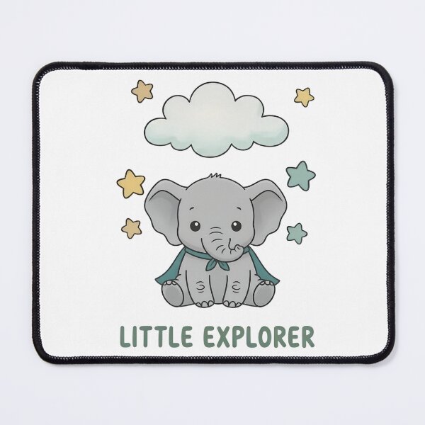 Item preview, Cute Little Explorer Elephant with Stars designed and sold by RGShirtWorks.