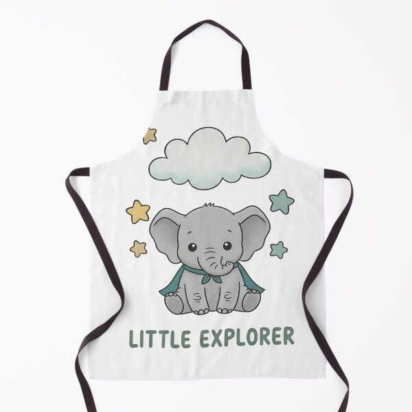 Item preview, Cute Little Explorer Elephant with Stars designed and sold by ML-Media.