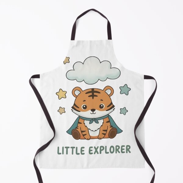 Item preview, Cute Tiger Superhero Little Explorer designed and sold by RGShirtWorks.