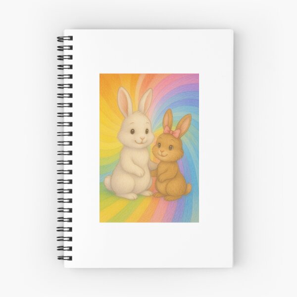 Item preview, IT: Piumino e Piumina – Coniglietti Arcobaleno dell’Amicizia EN: Piumino and Piumina – Rainbow Bunnies of Friendship designed and sold by JettolaAndC.