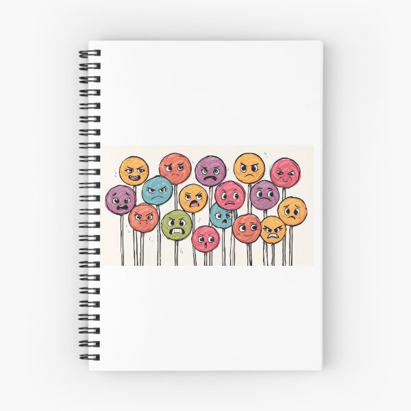 Item preview, Piruletas enojadas: arte divertido de garabatos de dulces designed and sold by PrintByte.