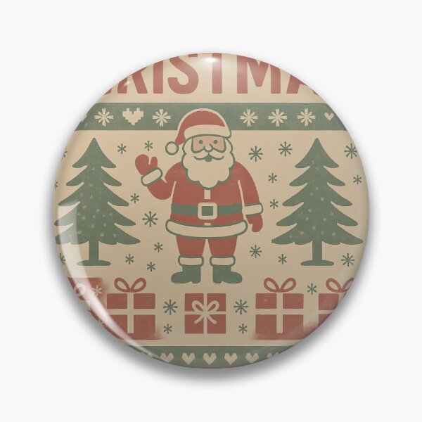Item preview, Ugly Christmas Sweater with Santa designed and sold by Le Pédagogue.
