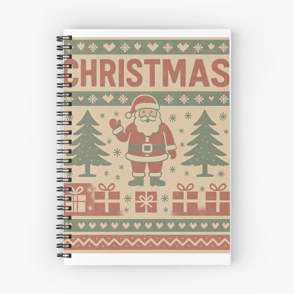 Item preview, Ugly Christmas Sweater with Santa designed and sold by Le Pédagogue.
