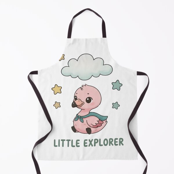 Item preview, Little Explorer Flamingo with Cloud and Stars Illustration designed and sold by RGShirtWorks.
