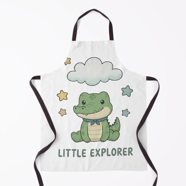 Item preview, Little Explorer Alligator with Stars and Cloud designed and sold by ML-Media.