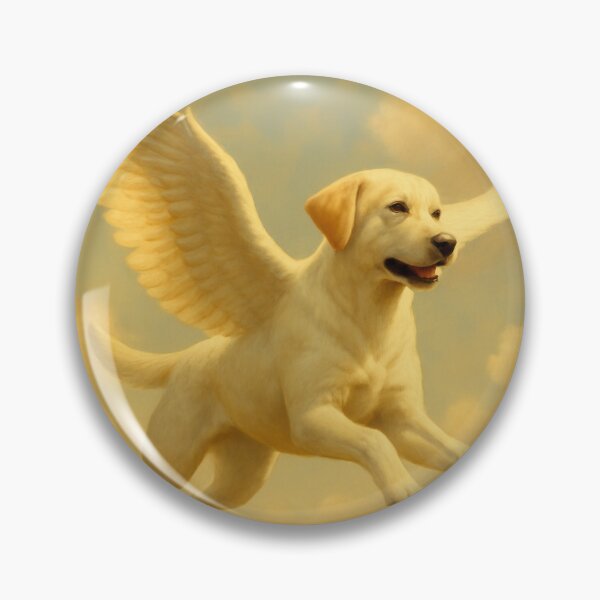 Item preview, Surreal Labrador Retriever Flying Fantasy Poster designed and sold by Flying Doggo.