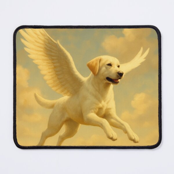 Item preview, Surreal Labrador Retriever Flying Fantasy Poster designed and sold by Flying Doggo.