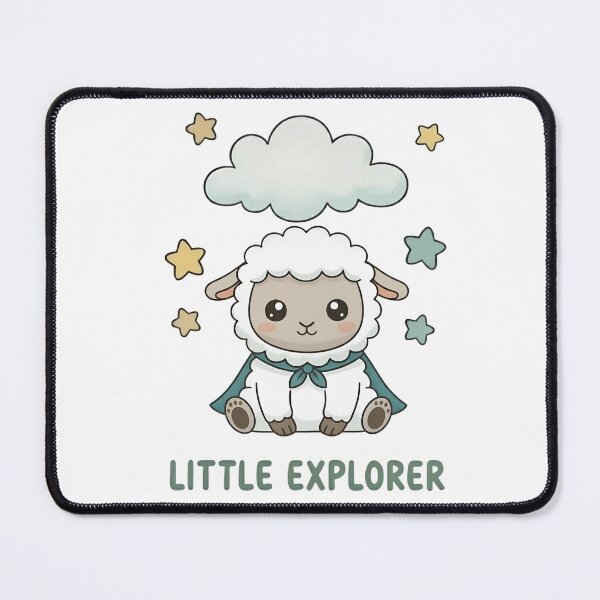 Item preview, Little Explorer Sheep with Stars designed and sold by RGShirtWorks.