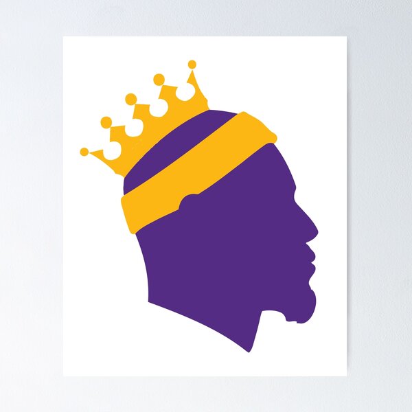 Item preview, Lebron James Los Angeles LA-BRON Purple & Gold The King Crown  designed and sold by WilsonReserve.