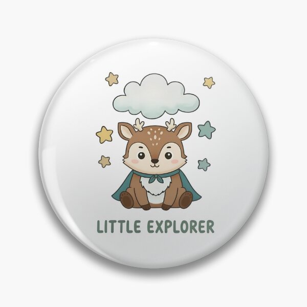 Item preview, Cute Little Explorer Deer Illustration designed and sold by RGShirtWorks.