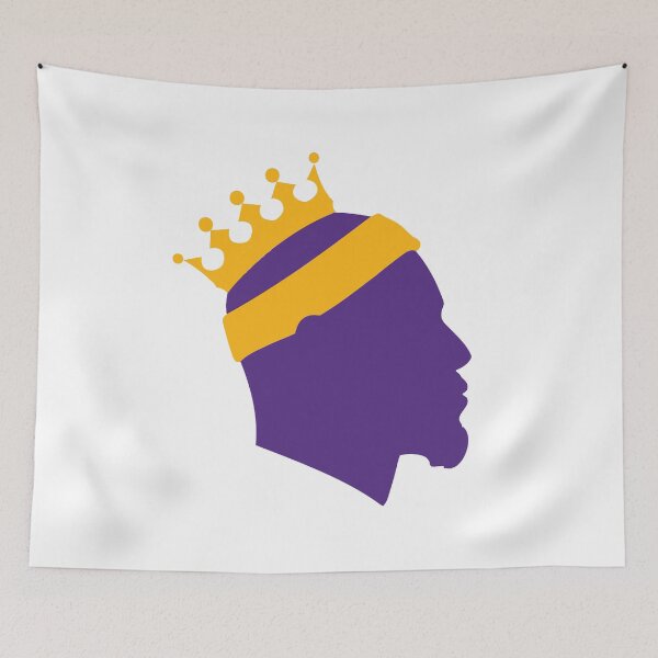 Item preview, Lebron James Los Angeles LA-BRON Purple & Gold The King Crown  designed and sold by WilsonReserve.