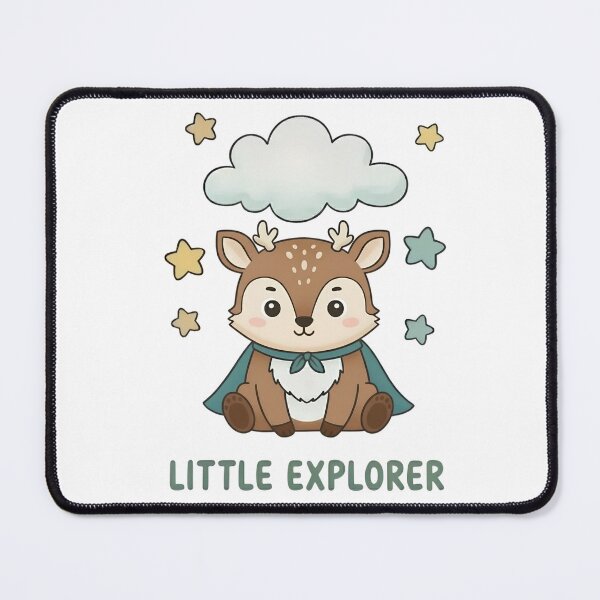 Item preview, Cute Little Explorer Deer Illustration designed and sold by RGShirtWorks.