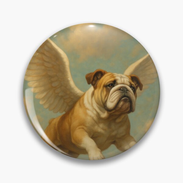 Item preview,  Surreal English Bulldog Flying Fantasy Poster designed and sold by Flying Doggo.