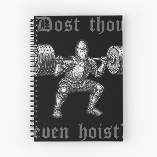 Item preview, Dost Thou Even Hoist Medieval Knight Gym Meme designed and sold by wilfridojoni84.