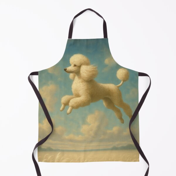 Item preview, Surreal Poodle Flying Dream Fantasy Poster designed and sold by Flying Doggo.