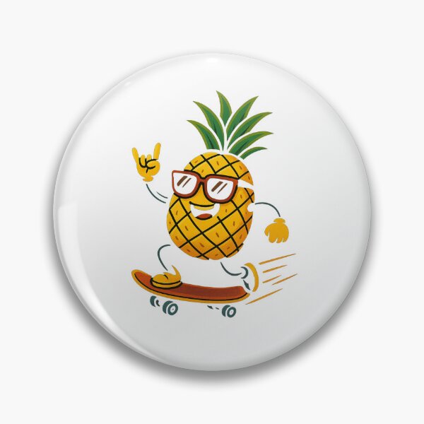Item preview, Skateboarding Pineapple – Cool Tropical Trickster designed and sold by OnPointOutfits.