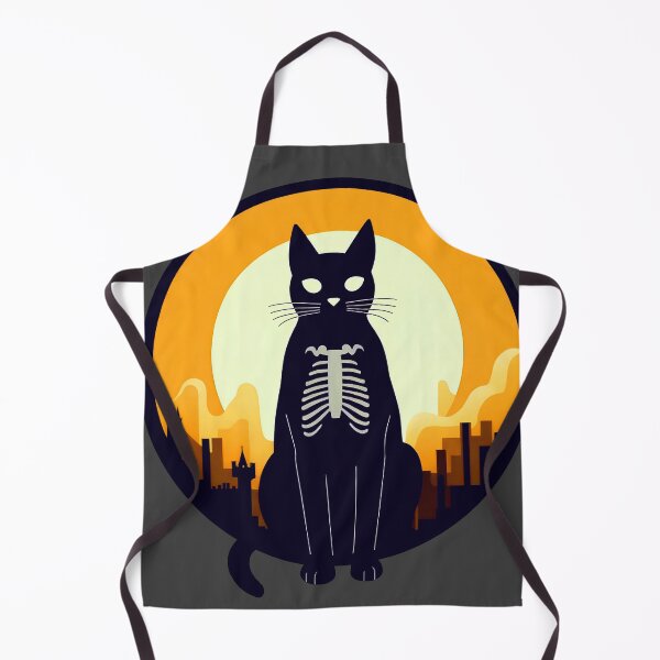 Item preview, Halloween Skeleton Cat Artwork For Spooky Fans designed and sold by Shoot-The-Moon.