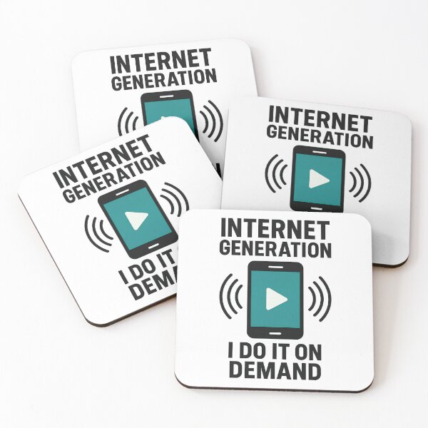 Item preview, Internet Generation – I Do It On Demand Streaming Meme Design designed and sold by TeeTimeTreasure.