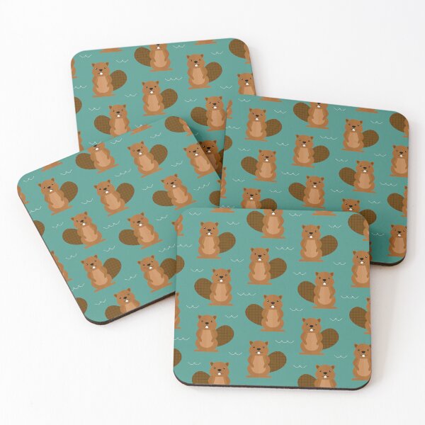 Item preview, Beavers on blue designed and sold by reneesillus.
