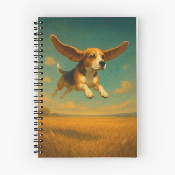 Item preview, Surreal Beagle Flying Fantasy Dream Poster designed and sold by Flying Doggo.