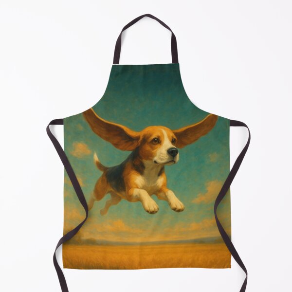 Item preview, Surreal Beagle Flying Fantasy Dream Poster designed and sold by Flying Doggo.