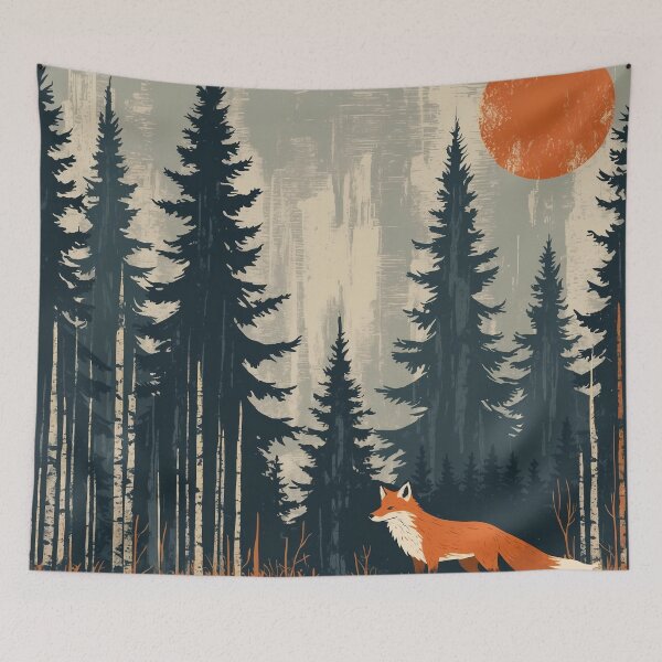 Item preview, Mystic Moonlit Forest Fox designed and sold by 0606PM.