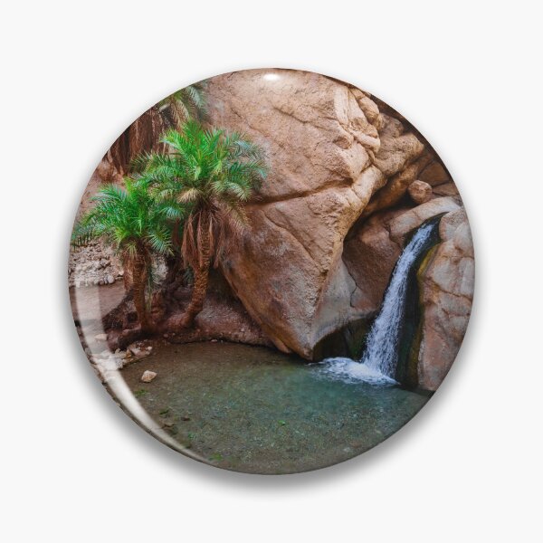 Item preview, Chebika Oasis Waterfall and Palm Trees – Tunisia Desert Landscape Photography designed and sold by RastislavS.