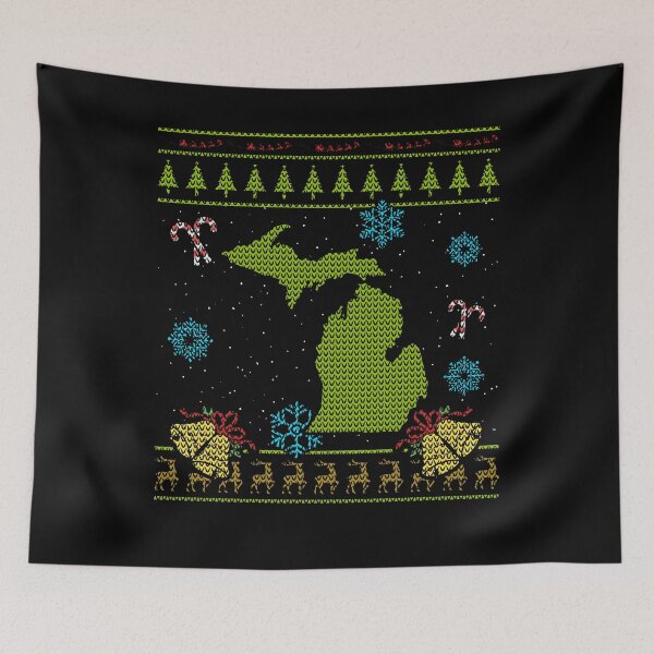 Item preview, Michigan Christmas Ugly Shirt designed and sold by shoppzee.