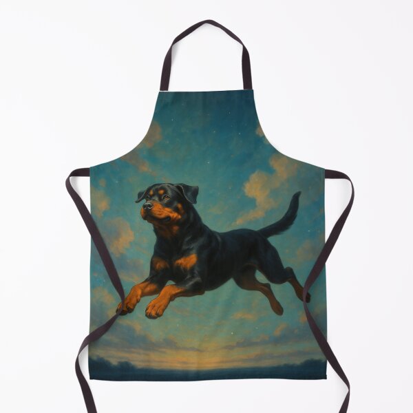 Item preview, Surreal Rottweiler Flying Fantasy Dream Poster designed and sold by Flying Doggo.