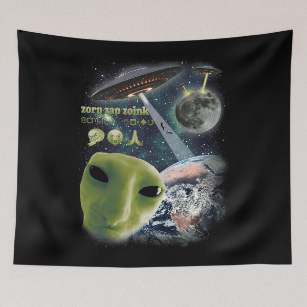Item preview, Zoink Funny Alien Cat Meme designed and sold by wilfridojoni84.