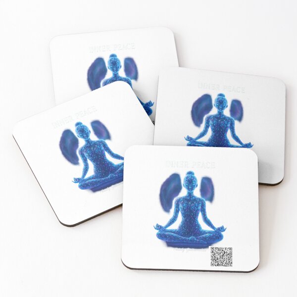 Item preview, Cosmic Inner Peace QR Yoga Art designed and sold by natalygattamelati.