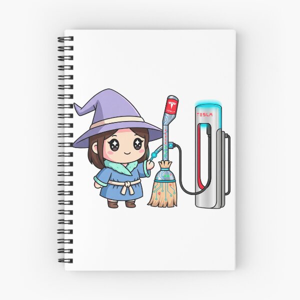 Item preview, Kawaii Witch Charging Tesla Broom designed and sold by ericvonberner.