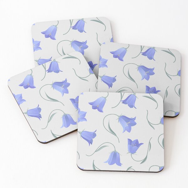 Item preview, Bellflowers Blue non-directional pattern designed and sold by Avisnanna.