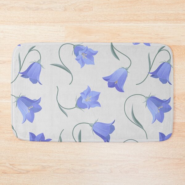Item preview, Bellflowers Blue non-directional pattern designed and sold by Avisnanna.
