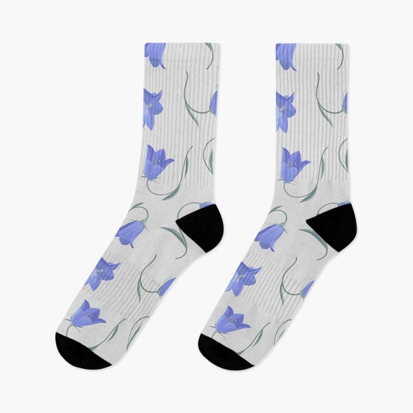Item preview, Bellflowers Blue non-directional pattern designed and sold by Avisnanna.