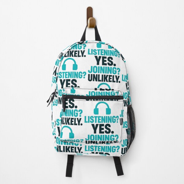 Item preview, Listening Yes Joining Unlikely – Funny Introvert Headphones Design designed and sold by TeeTimeTreasure.