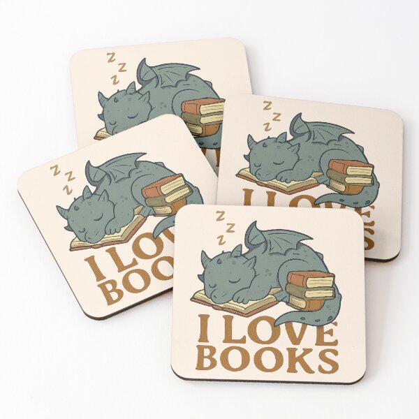 Item preview, Sleeping Dragon Loves Books designed and sold by Need-Foal.