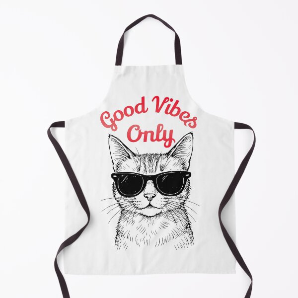 Item preview, Good Vibes Only – Cool Cat Illustration designed and sold by nkhookysun.