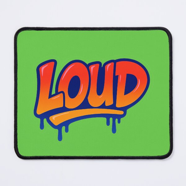 Item preview, LOUD – Red & Orange Graffiti Sticker designed and sold by MK-WOOD.