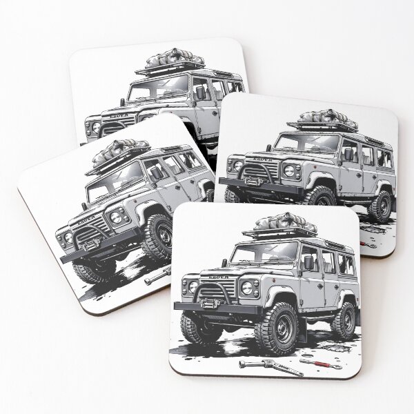 Item preview, Land Rover Defender 110 Overlanding Illustration – Off-Road Adventure Art designed and sold by ClassicMotion.