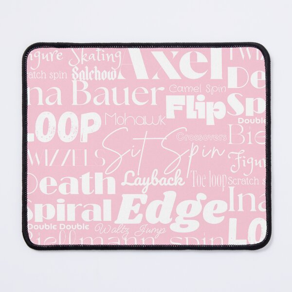 Item preview, Figure Skating Words- Subway Style Print- Pink designed and sold by PD-Skating.