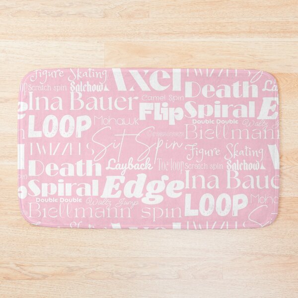 Item preview, Figure Skating Words- Subway Style Print- Pink designed and sold by PD-Skating.