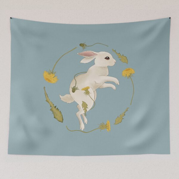 Item preview, Rabbit with Dandelions designed and sold by Adadrawings.