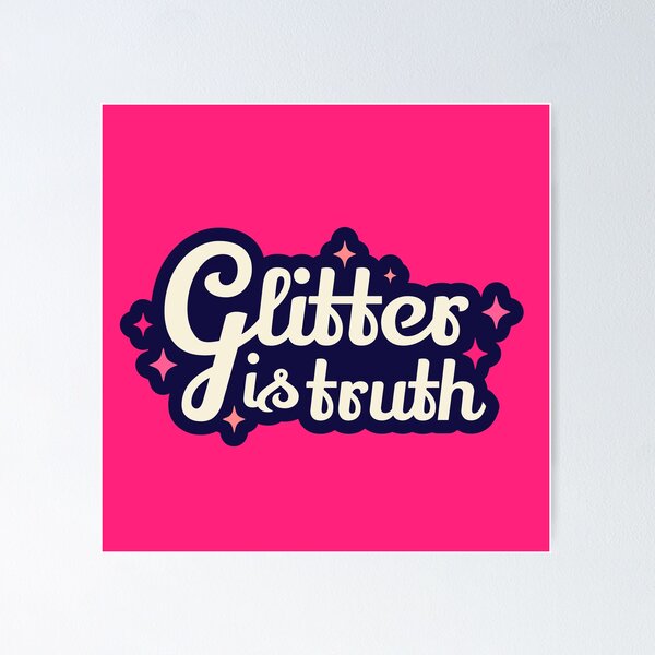 Item preview, Glitters is truth - Pink designed and sold by Cookies Rider Store.