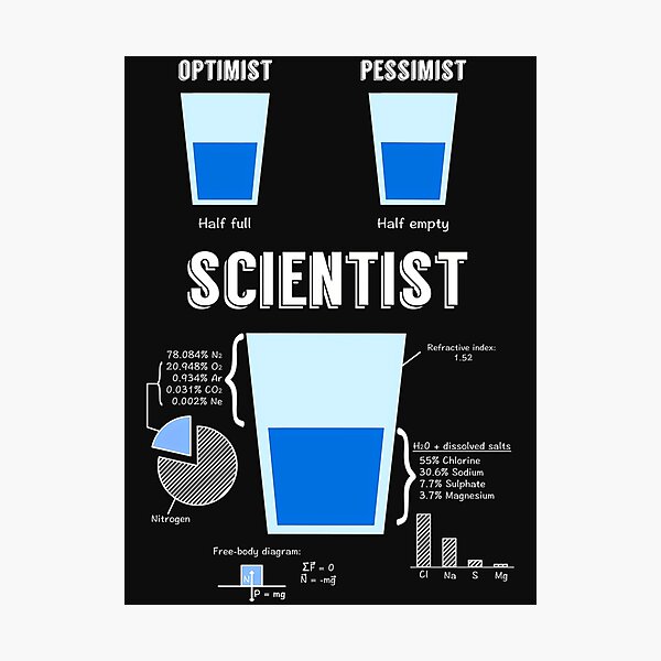 Item preview, Optimist... Pessimist... Scientist designed and sold by lauvjdxks.